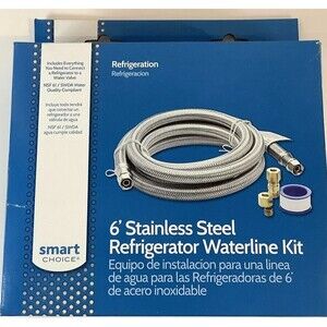 Smart Choice 6’ Stainless Steel Refrigerator Waterline Kit New Boxed